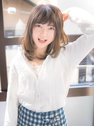 セミロング 永野 良一のヘアスタイル