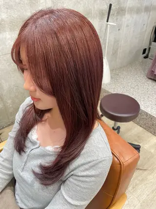 ロング カラー 東 史夏のヘアスタイル