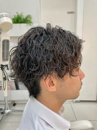 パーマ メンズ keany錦糸町 ハセベユウのヘアスタイル