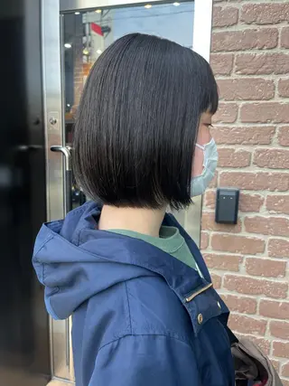 ショート カラー パーマ ヘアアレンジ メンズ キッズ ネイル マツエク・マツパ アイブロウ 久木原 ゆりのヘアスタイル