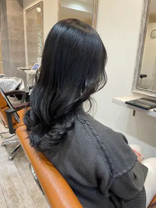 セミロング カラー 小顔/似合わせカット 杉山莉菜のヘアスタイル