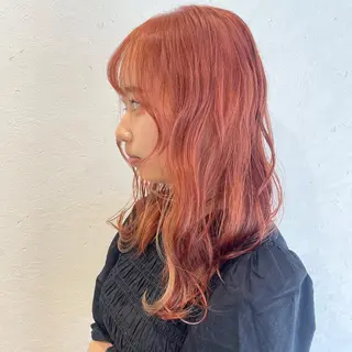 ミディアム 前田 菜奈子のヘアスタイル