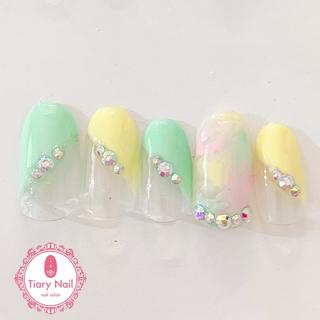 ネイル 💗🪽Tiary Nail🪽💗のネイルデザイン