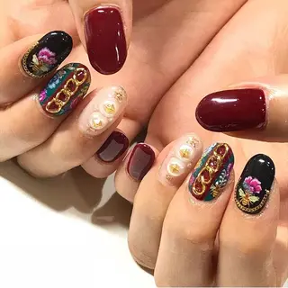 ネイル 渋谷／チップ長さ出し 👑アプレgel-xのネイルデザイン