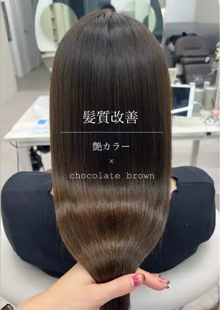 ロング 🤍髪質改善/酸熱× 艶カラー🤍🫧リサのヘアスタイル