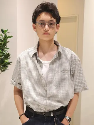 メンズ (h)wim ウィムのヘアスタイル