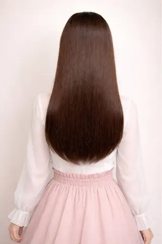 ロング よしなり あみのヘアスタイル
