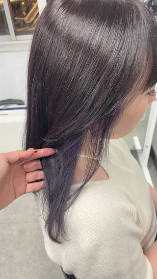 カラー ヘアアレンジ 🖤艶髪／髪質改善 横浜美容室／ゆりのヘアスタイル