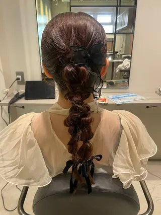 ヘアアレンジ ないとう ゆうかのヘアスタイル