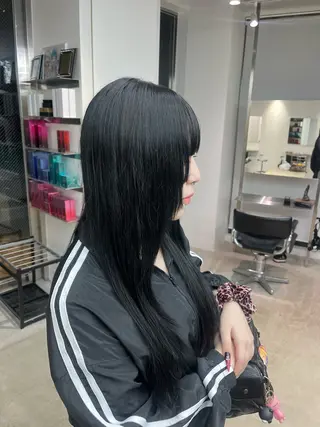ロング カラー 夏果⭐︎fifth 天神 海外風パーマのヘアスタイル