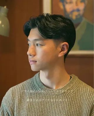パーマ メンズ メンズショート タチカワユウキのヘアスタイル