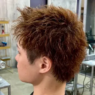 ショート パーマ メンズ MENIN メンズ サロン　望月　涼太のヘアスタイル