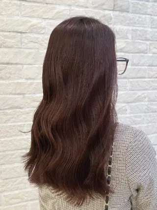 ロング カラー 縮毛矯正/ワンカラー モデル募集🫧田村のヘアスタイル
