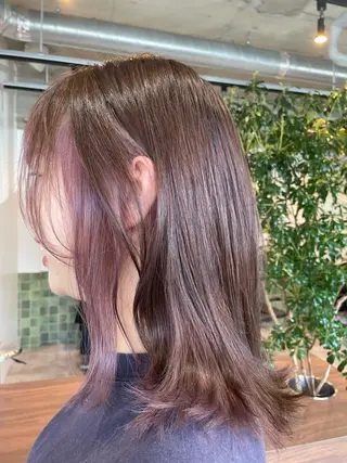 セミロング カラー 🫧 momokaのヘアスタイル