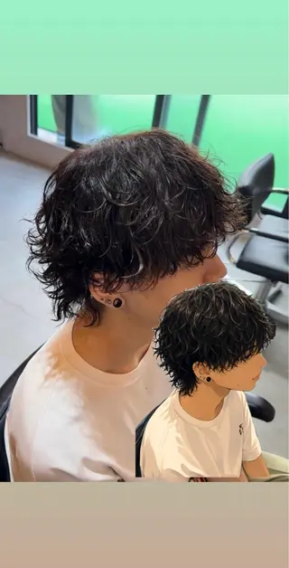 パーマ メンズ 【パーマ特化美容師 】👑Yoshiyaのヘアスタイル