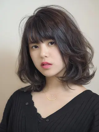 ミディアム カラー ヘアアレンジ 坂本 直樹のヘアスタイル