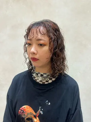 パーマ kakimoto arms 三笘 菜央のヘアスタイル