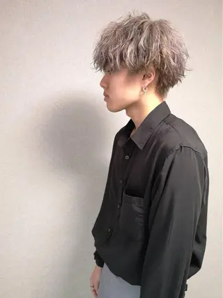 カラー メンズ スパイキー/フェザー /波巻き/かいとのヘアスタイル