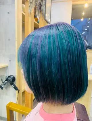 ショート カラー hair salon mementoのヘアスタイル
