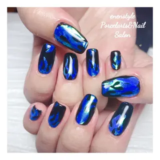 ミディアム ネイル 🐾enen style 🐾のネイルデザイン