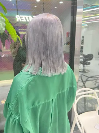 ミディアム カラー パーマ ヘアアレンジ メンズ キッズ ネイル マツエク・マツパ アイブロウ KANAMI 🌏のヘアスタイル