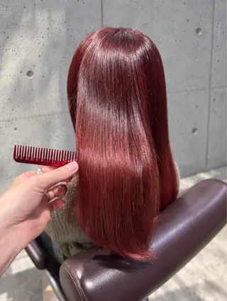 ミディアム カラー 似合わせ×髪質改善 ケア🫧シオンのヘアスタイル