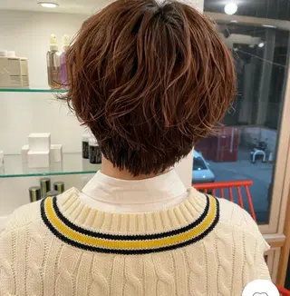 パーマ 藤本豪海 モニターモデル募集のヘアスタイル