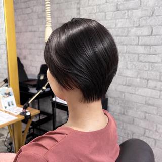 ショート カラー Saki💛心斎橋 ショート/艶カラーのヘアスタイル