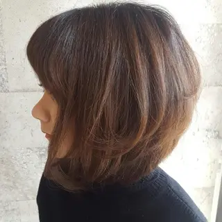 ミディアム 森下 勝誠のヘアスタイル