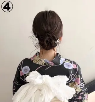 ロング ヘアアレンジ 暖色カラー/ パリジェンヌ💟みくのヘアスタイル