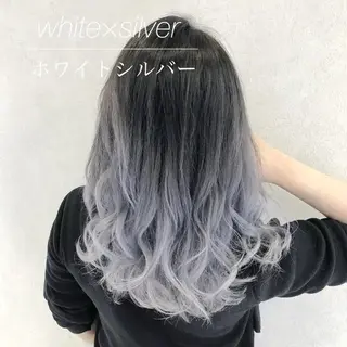 ロング カラー ヘアアレンジ エクステ×ブリーチ 😈ちあき😈のヘアスタイル