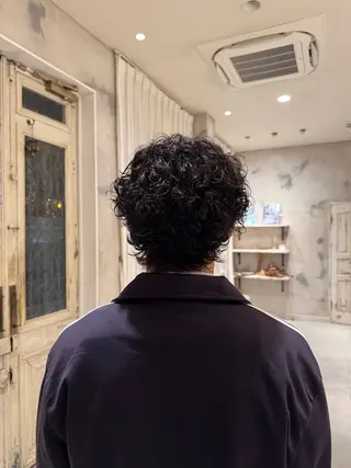 パーマ メンズ ショート・ボブ れいかのヘアスタイル