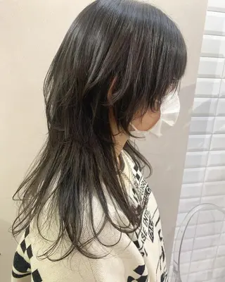 ロング カラー hubhair レイヤー/透明感のヘアスタイル