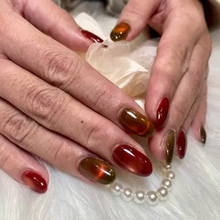 ミディアム FREEME 🌼アビのネイルデザイン