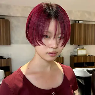 ショート カラー 横浜カラー/ブリーチ SAKI💫のヘアスタイル