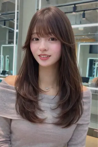 セミロング カラー 【博多髪質改善】 吉村 清志のヘアスタイル