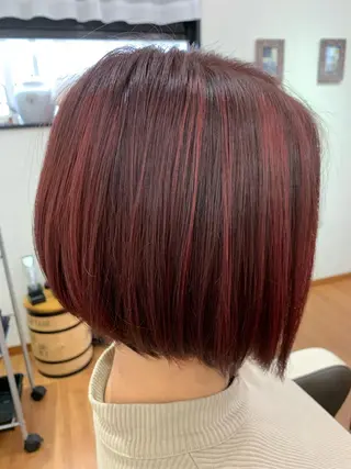 ミディアム カラー 星 翔のヘアスタイル