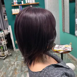 ミディアム 三原 友美のヘアスタイル