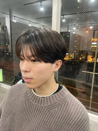 ミディアム メンズ エビスザキレン/メン ズ/心斎橋🌳のヘアスタイル