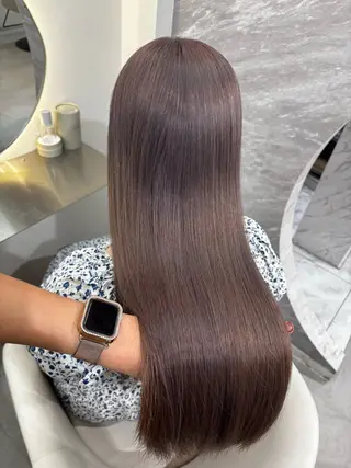 ロング カラー パーマ 🤍韓国風レイヤー/ 艶髪🤍鳥越美羽のヘアスタイル