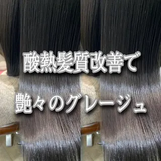 セミロング カラー 縮毛矯正/髪質改善/ 石橋代智のヘアスタイル
