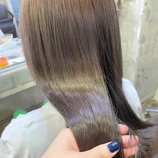 セミロング カラー ヘアアレンジ 福岡似合わせレイヤー /ウルフ/ハイトーンのヘアスタイル