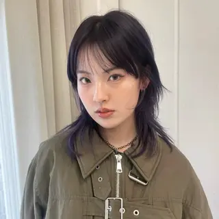 セミロング カラー 🪅ブリーチカラー 🪅琉羽Ruuのヘアスタイル