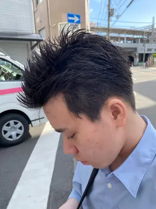 ショート メンズ メンズカット０円 モデル募集野田阪神のヘアスタイル
