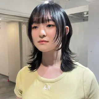 セミロング カラー ヘアアレンジ 🎀レイヤー 透明感 カラーyuuri🎀のヘアスタイル