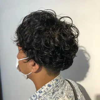 パーマ メンズ RICHAIR 山﨑 直也のヘアスタイル