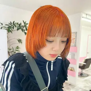 ショート カラー 🎀ピンクベージュ/ 梅田/茶屋町🎀のヘアスタイル