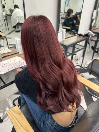 セミロング himari💜 酸性ストレートのヘアスタイル