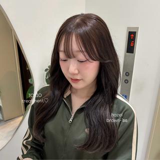 ロング Karin🎀韓国/ 透明感🥣＆レイヤーのヘアスタイル