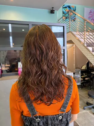ロング パーマ 🫧古田 穂香🫧パーマモデルのヘアスタイル